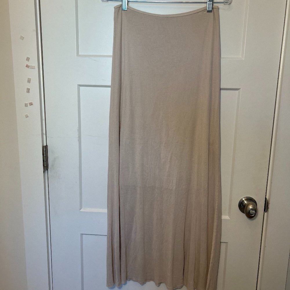 Beige Long Skirt - Beautiful People, 100% Tencel - Picture 3 of 8